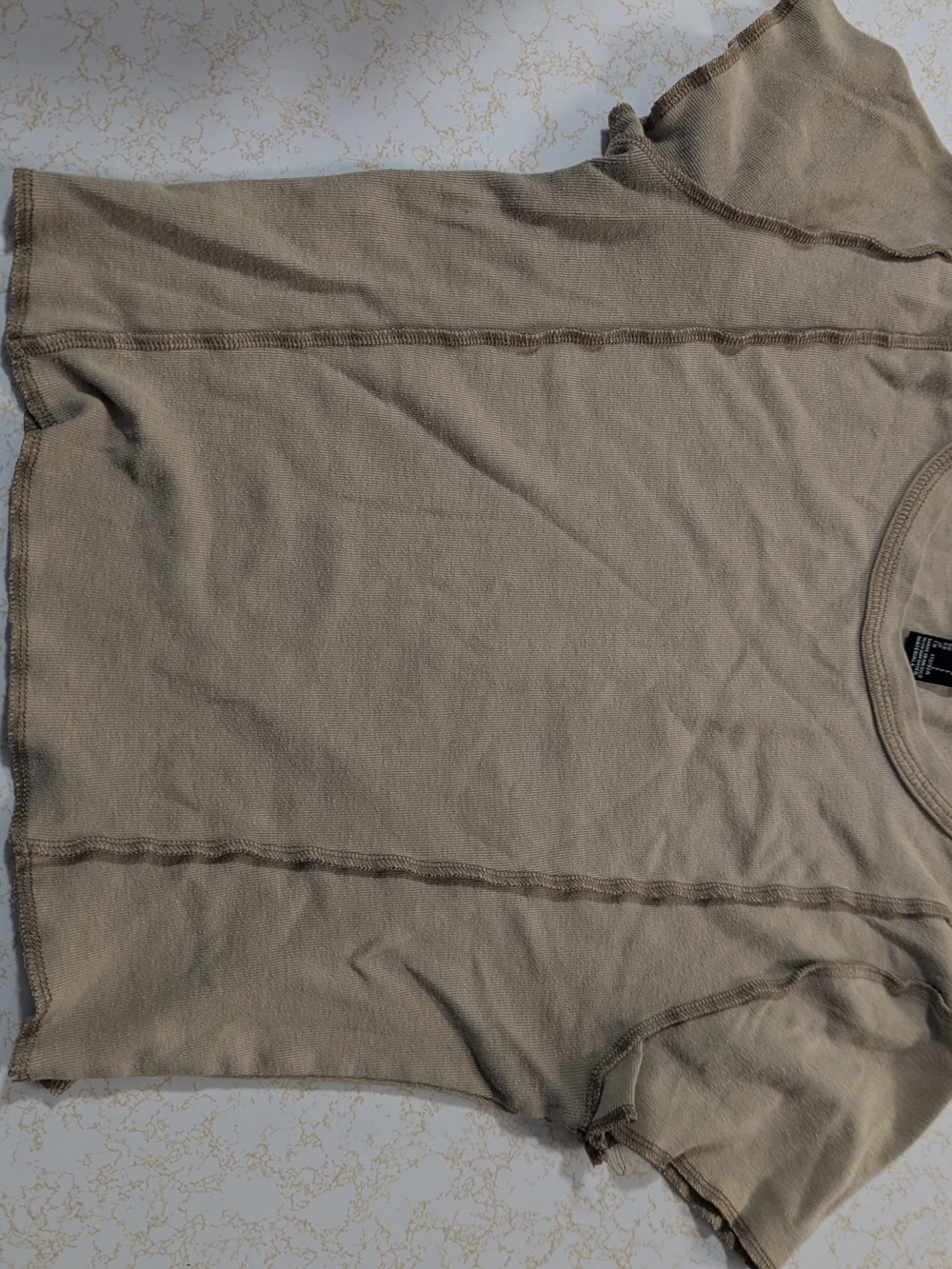 Forever 21 Beige Crewneck Tee